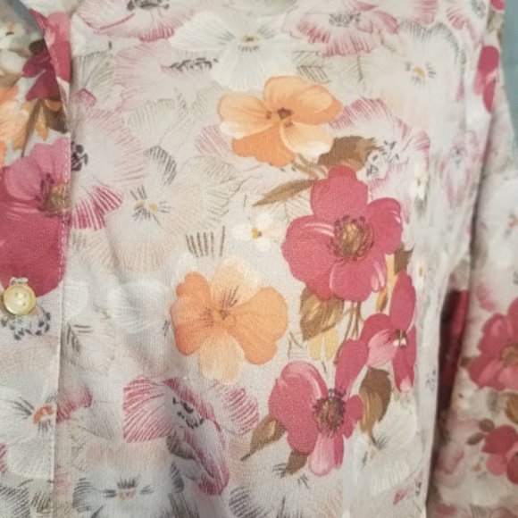 VINTAGE Floral Blouse by Ze - Picture 2 of 9